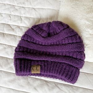C.C Women’s Purple Knit Beanie